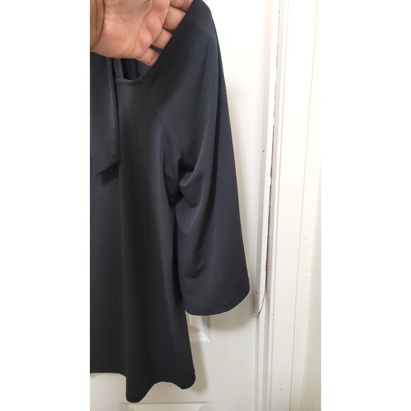 Collen Lopez Black Geometric Smocked Convertible Top Size 2xl - Picture 3 of 8